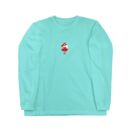 赤いドレスの少女 Long Sleeve T-Shirt