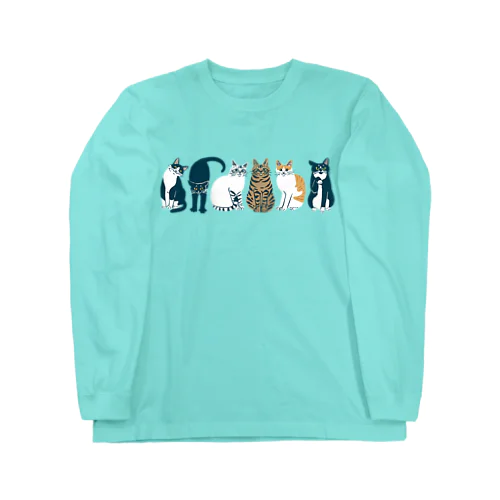 6匹の猫 Long Sleeve T-Shirt