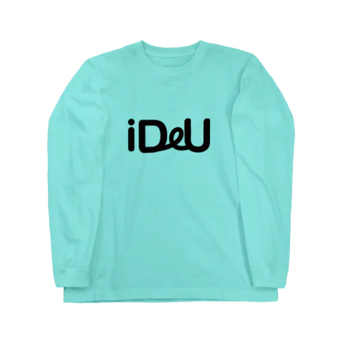 iDeU One-Point（テキスト黒） Long Sleeve T-Shirt