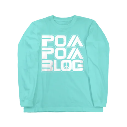 Pom City Four Logo（white） ロングスリーブTシャツ