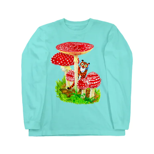 ベニテングダケとトラちゃん Long Sleeve T-Shirt