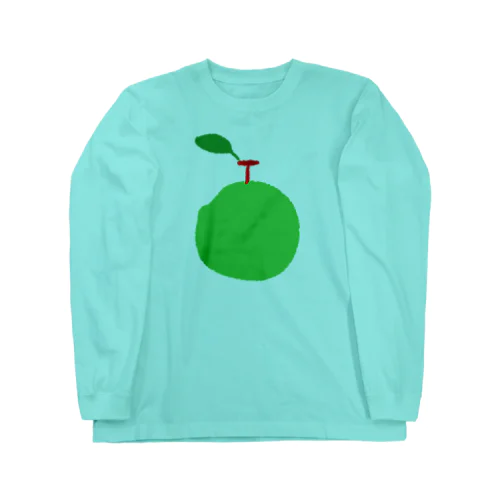 こどもが描いたりんご / An Apple My Kid Drew ロングスリーブTシャツ