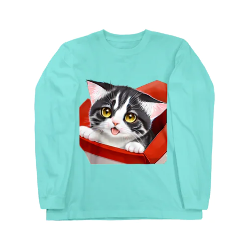 ねこのちぇっかー Long Sleeve T-Shirt