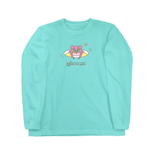 「びわ湖woクリーンniあらいぐま」湖水浴ロングスリーブTシャツ Long Sleeve T-Shirt