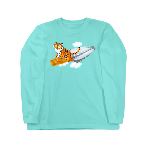 スコップ（移植ゴテ）とトラちゃん Long Sleeve T-Shirt