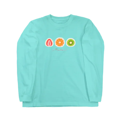 Moedan~フルーツ大福~3コ Long Sleeve T-Shirt