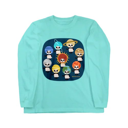 カブリモノ太陽系パンダ Long Sleeve T-Shirt