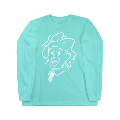 【白線Ver.】アインシュタイン Long Sleeve T-Shirt