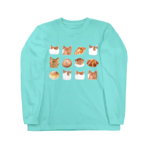 ねこあたまコレクション茶白後頭部とパン Long Sleeve T-Shirt