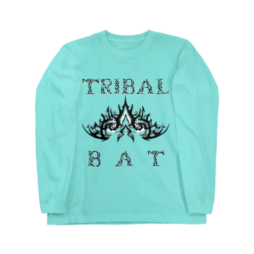 TRIBAL☆BAT LAYERED BLK ロングスリーブTシャツ