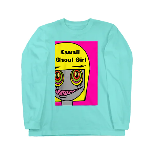 グールーのスー子さん（Kawaii Ghoul Girl） ロングスリーブTシャツ