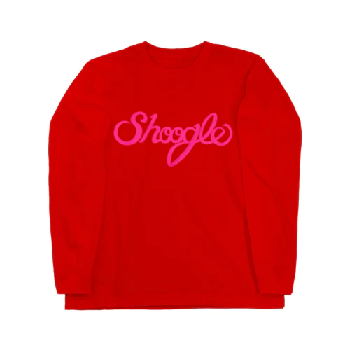 Shoogle(シューグル)ロゴ ピンク Long Sleeve T-Shirt