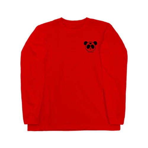 スカルパンダ 黒 Long Sleeve T-Shirt