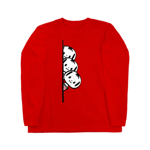 めんこいこけし（チラリ×３ Long Sleeve T-Shirt