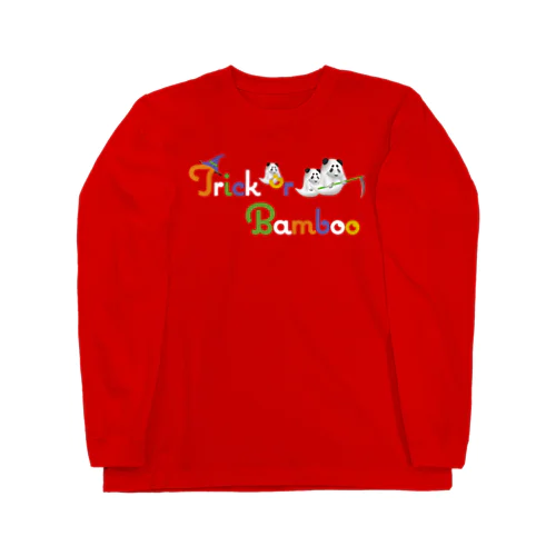 ハロウィンパンダ（濃色） Long Sleeve T-Shirt