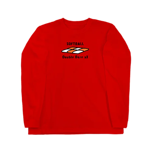 ソフトボール　ダブルベースx3 Long Sleeve T-Shirt