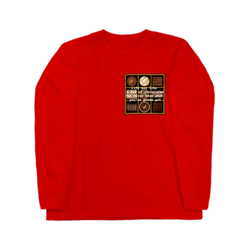 チョコレート名言 Long Sleeve T-Shirt