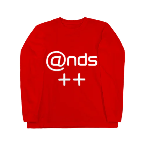 ands++（白文字） ロングスリーブTシャツ