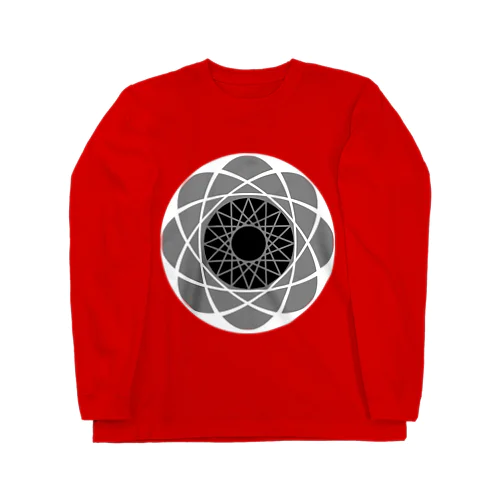 モノトーンの花 Long Sleeve T-Shirt