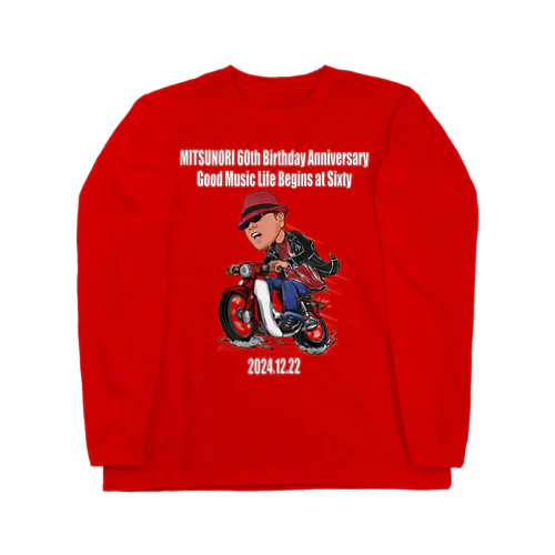 MITSUNORI 還暦記念デザイン Bike-B ロングスリーブTシャツ