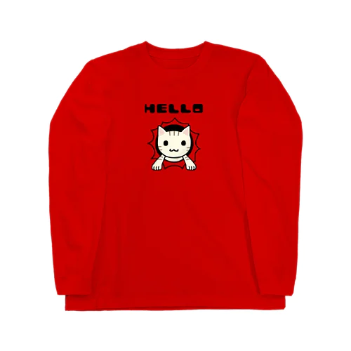 唐突に猫 ロングスリーブTシャツ