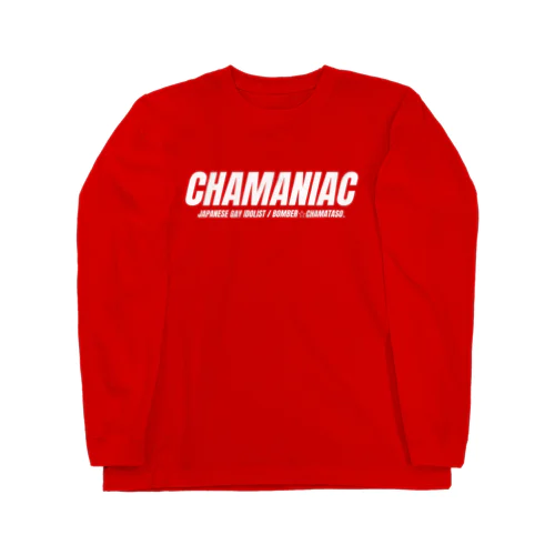 chamaniac RED ロングスリーブTシャツ