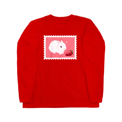 大イチゴとこうさぎ Long Sleeve T-Shirt