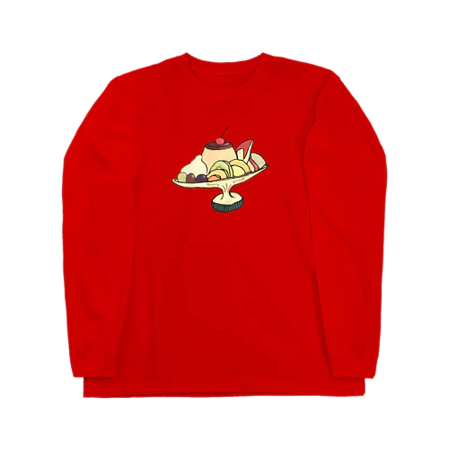 プリン・ア・ラ・モード　レトロ Long Sleeve T-Shirt