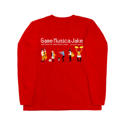 Game Musica Jake メインイラスト ロングスリーブTシャツ