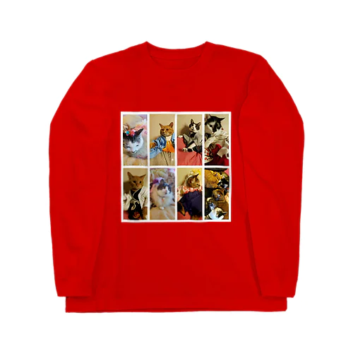 ユズさんちのねこたちおそろいで Long Sleeve T-Shirt