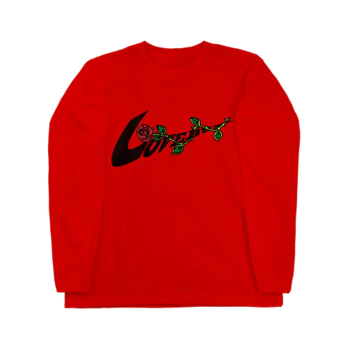 "LOVEBUZZ"REDROSE/BLK/MINI Long Sleeve T-Shirt