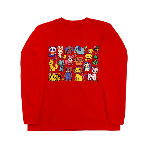 デフォルメどうぶつ Long Sleeve T-Shirt