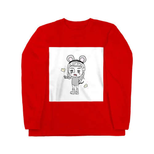 可愛い女の子🐭 Long Sleeve T-Shirt