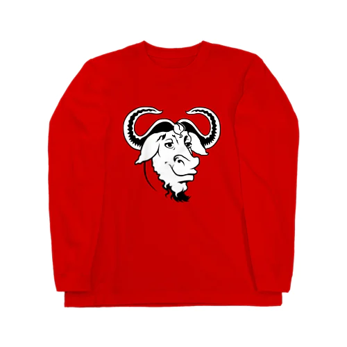 GNU の頭 Long Sleeve T-Shirt