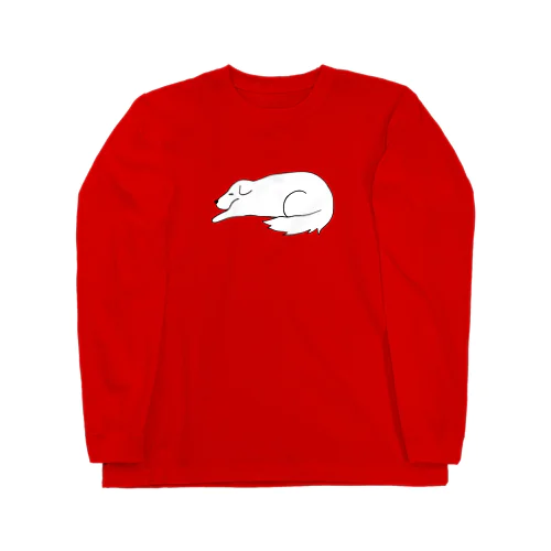 寝る大型犬 Long Sleeve T-Shirt