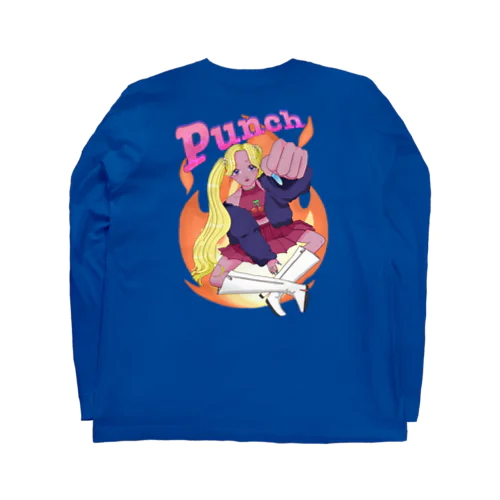 Punch girl👊 롱 슬리브 티셔츠