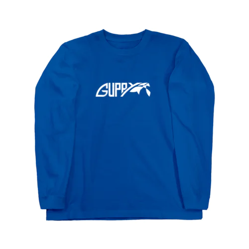 GUPPYロゴ(白) ロングスリーブTシャツ