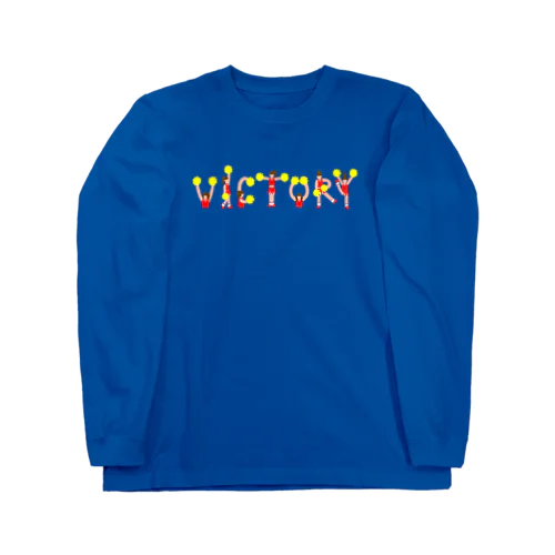 VICTORY（赤) ロングスリーブTシャツ