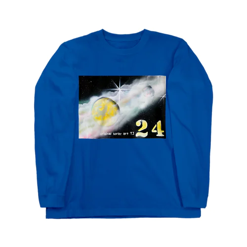 【NO.24 宇宙の雲海 〜original spray art〜】 ロングスリーブTシャツ