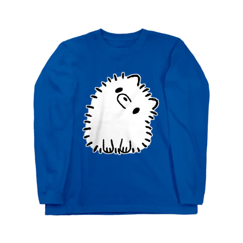 こくびをかしげるポメちゃん Long Sleeve T-Shirt