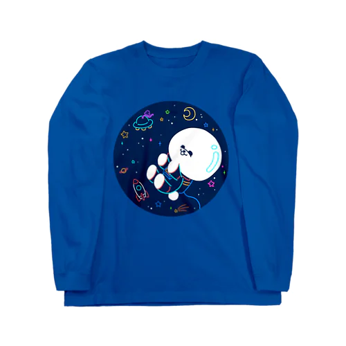 宇宙遊泳ビション Long Sleeve T-Shirt