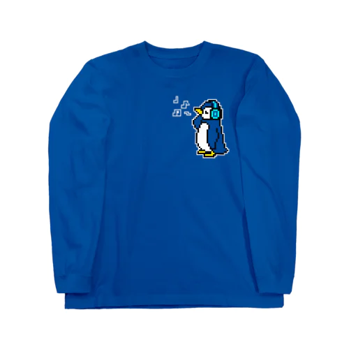 ■ヘッドホンペンギン■ ロングスリーブTシャツ