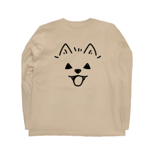 バックプリント 近すぎるポメラニアン03　ハロウィン Long Sleeve T-Shirt