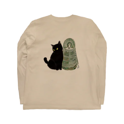 猫銅鐸 ロングスリーブTシャツ