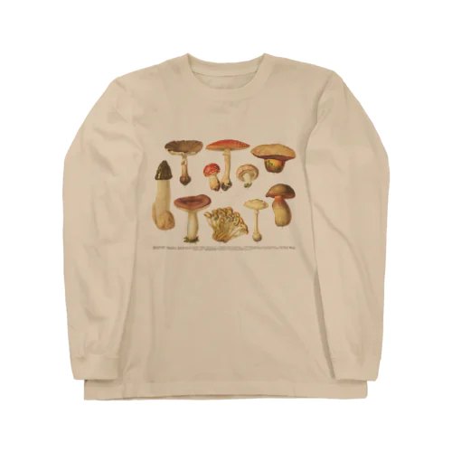 食べられないきのこ＜博物図＞ Long Sleeve T-Shirt