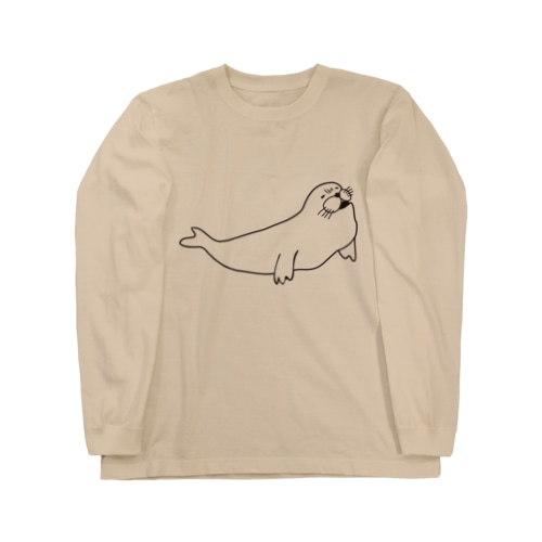 あざらしのひと（黒） Long Sleeve T-Shirt