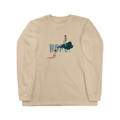 しがみつく若者 Long Sleeve T-Shirt