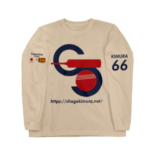 クリケット日本代表木村昇吾選手のロゴURL_01 Long Sleeve T-Shirt