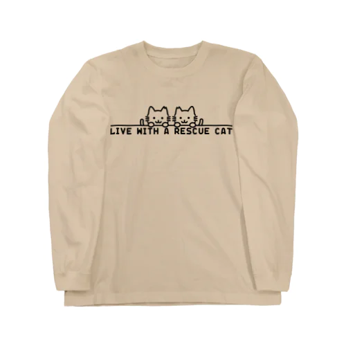 保護猫と共に暮らす Long Sleeve T-Shirt