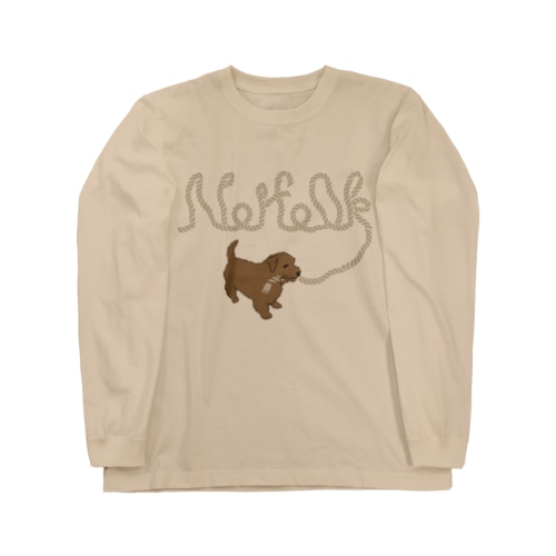 Let's go on a walk together!!(norfolk terrier) Long Sleeve T-Shirt